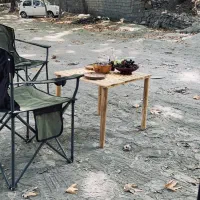 میز کمپ و طبیعت گردی چوبی تاشو