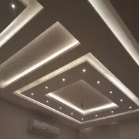 اجرای کناف همراه با رنگ و برق کاری