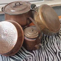 سرویس ظروف آشپزخانه مسی فروش ۰