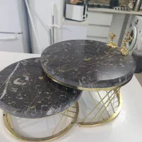 ظروف اردور خوری 4 تکه برنجی و سنگ