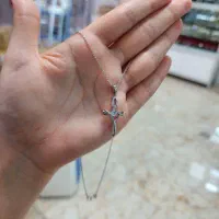 گردنی نقره اصلی صلیب عیار استاندارد ۹۲۵