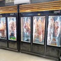 یخچال صنعتی چوبی لاشه خور ویترینی  پروتئین قصابی