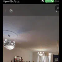 دو تا لوستر کریستال و دیوار کوب