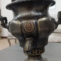 سماور ذغالی عتیقه کلکسیونی نمادرضاخان 4لیتر