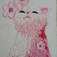 تابلو تکسچر گربه