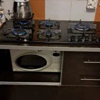 گاز ۵ شعله صفحه شیشه ای مارک تابان توافقی