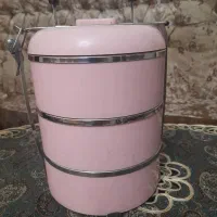 ظرف سه تیکه غذا جنس استیل