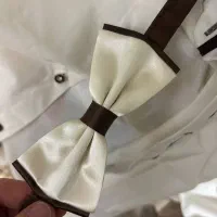 پاپیون ابریشمی کرم قهوه ای تُرک