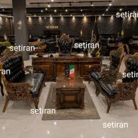 مبلمان اداری شاهی مشکی