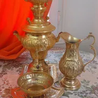 سماور برقی سنتی برنجی|سماور، چای‌ساز، قهوه‌ساز|تهران, تهرانپارس غربی|دیوار
