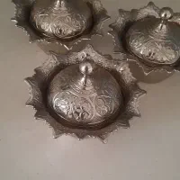 قندان نقره ای کار ترک