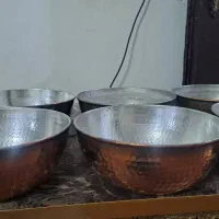 ظروف مسی وبرنجی کاسه وقوری کتری ...