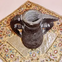 قهوه جوش سنگی قدیمی زیبا کمیاب کلکسیونی آنتیک آس