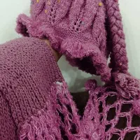 شال کلاه دخترونه دست‌باف