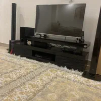 میز تلویزیون ام دی اف هایگلاس کاملا سالم