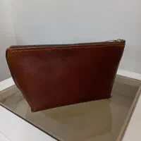 کیف لوازم آرایش چرم گاوی