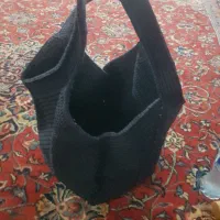 کیف مکرومه دستبافت نقشه  لاله