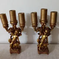 شمعدون فرشته رزین یک جفت