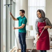 شرکت فیکسا نظافت منازل راه پله وپکیچ و برق ساختمان