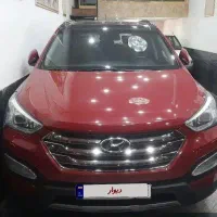 سانتافه 2015 فول بدون رنگ کم کار در حد صفر