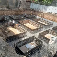 ارماتوربندی قالب بندی سازه بتنی فلزی سقف تیرچه فوم