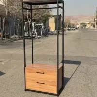 رگال شلف قفسه کتابخانه چوب و فلز