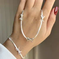 ست گردنبند و دستبند ماری پاپیون