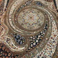 فرش ماشینی ۹ متری نگین کاشان دستباف گونه