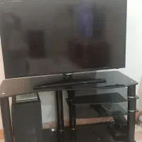 میز تلویزیون شیشه ای سالم