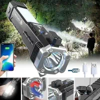 چراغ قوه اضطراری4حالته/8کاره*اورجینال با پاوربانک+