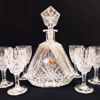 تنگ و گیلاس کریستال بوهمیا چک مدل خشتی