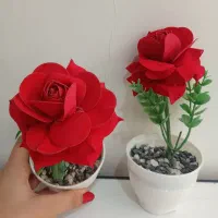 گل رز قرمز قابل شستشو