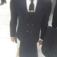 کت شلوار مشکی6دکمه کلاسیک
