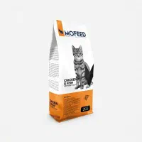 غذا خشک گربه مفید (MOFEED) ۲ کیلویی طعم مرغ و ماهی