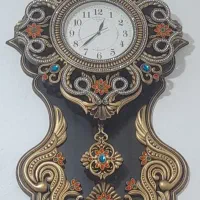 ساعت دیواری آنتیک دکوری سلطنتی دو موتوره سالم