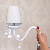 لوستر سفید دیوارکوب