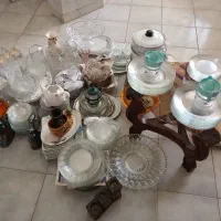 تعدای ظرف انگشتی فرانسه و دورالکس سفید و عسلی