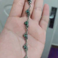 دستبند سیاه قلم نقره