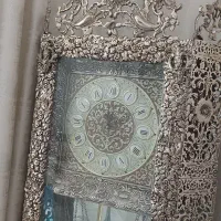 ساعت ایستاده برنز نقره ای