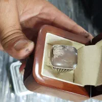 انگشتر نقره 925 شجر رکاب یاقوت