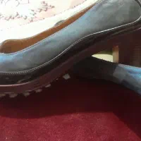 کفش پاشنه ۵ سانتی چرم تبریز