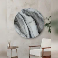 ساعت دیواری رزینی طرح مرمر
