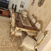 میز نهارخوری ۸نفره با چوب راش در حد نو قیمت توافقی