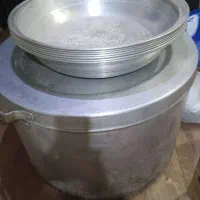 دو عدد دیگ بزرگ هیئتی با درب