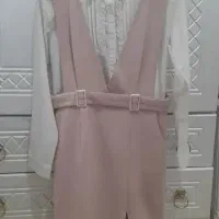 سارافون دو تیکه صورتی