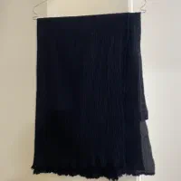 شال پلیسه چروک مشکی کاملا نو