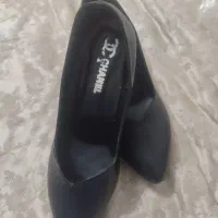 کفش پاشنه 5 سانت کامل نو  سایز 39 رنگ مشکی