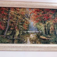 تابلو فرس دستباف چله ابریشم