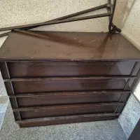 کمد یادراور لباس چوب تمیز و سالم