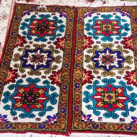 فرش پادری دستبافت زمینه سفید هم تکی هم جفتی